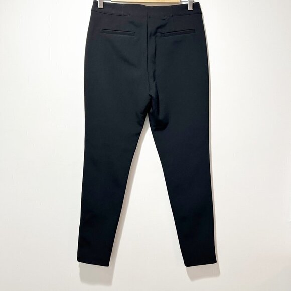 🌷SALE Alexander Wang Seamed Black Trousers Size 8 Ankle Zip - Picture 2 of 13